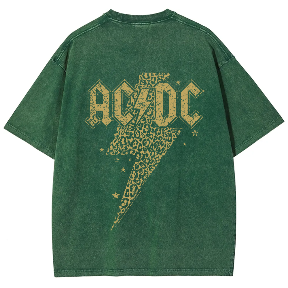 Unisex Vintage Washed ACDC t-Shirt