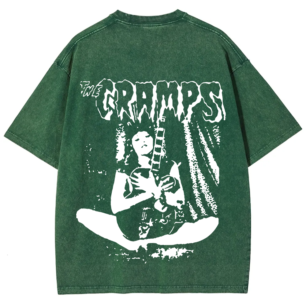 Unisex Vintage The Cramps Band Female guitarist t-Shirt