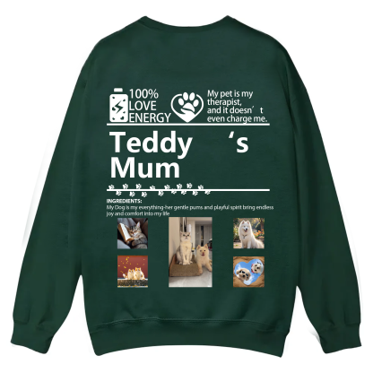 Pets Photos Creative Customized Unisex Casual Crewneck Sweatshirt