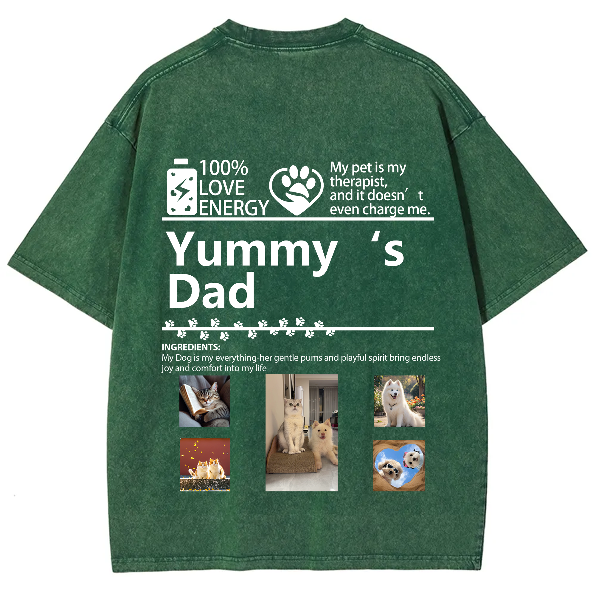 Pets Photos Creative Customized Unisex T-shirt