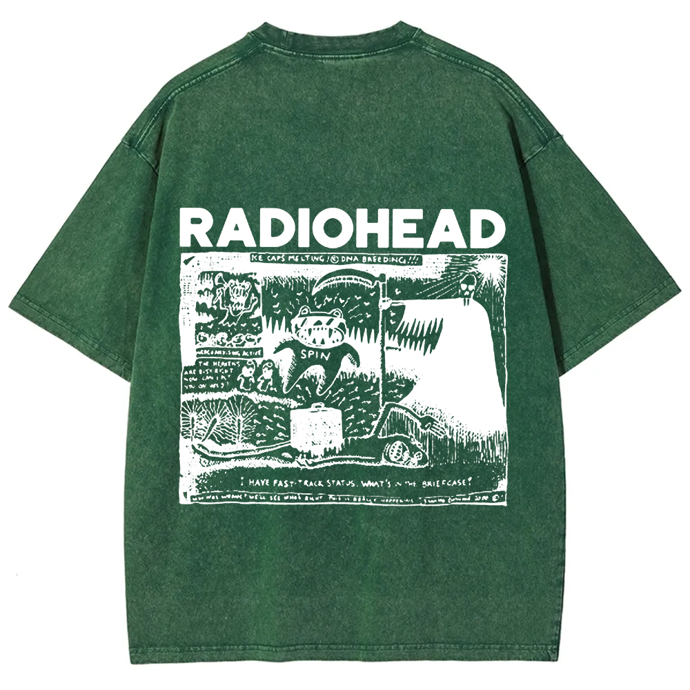 Unisex Cotton Radiohead Rock Band t-Shirt
