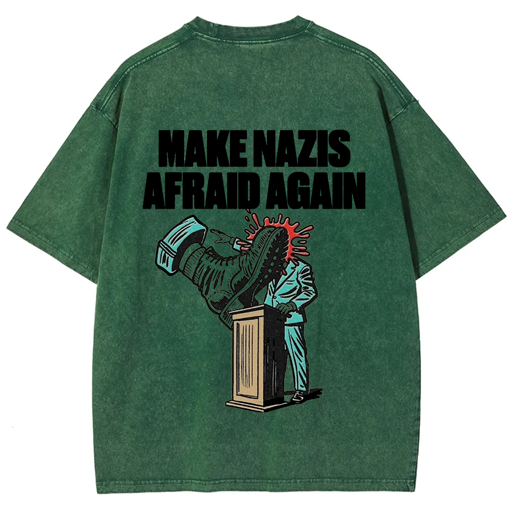Vintage Washed Make Nazis Afraid Again t-Shirt