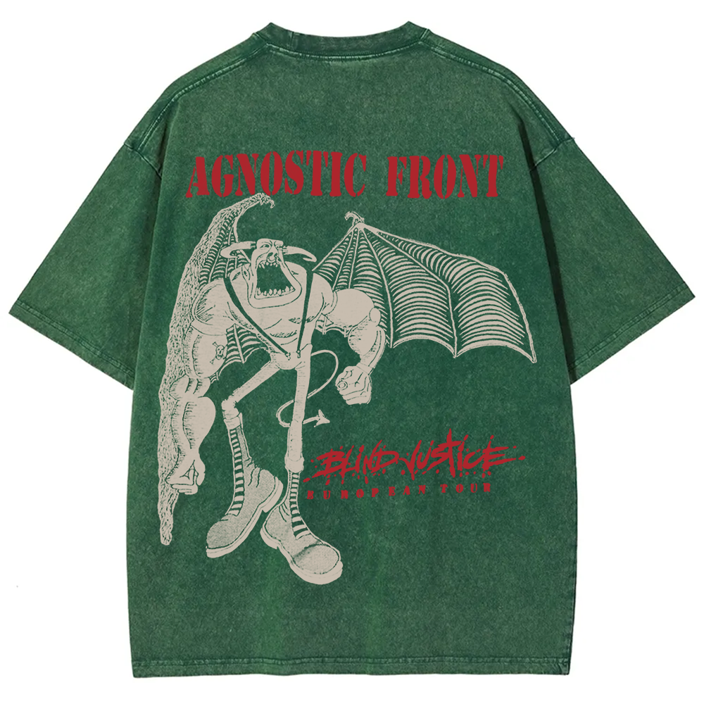 Agnostic Front Band Washed t-Shirt