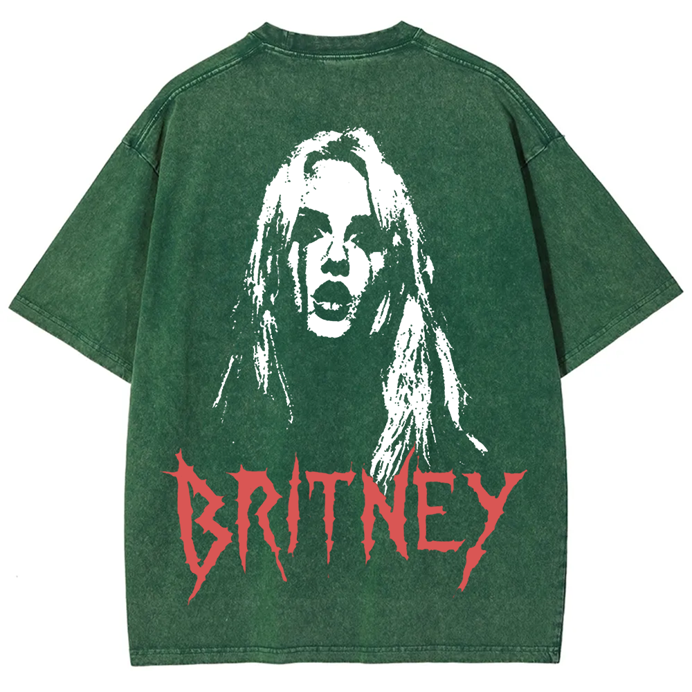 Britney Singer Washed t-Shirt