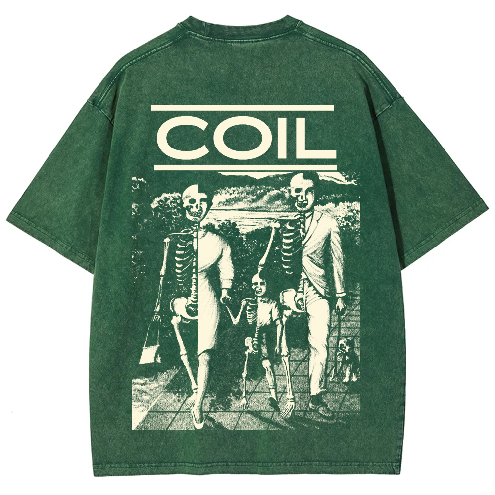 Unisex Washed Coil Band t-Shirt