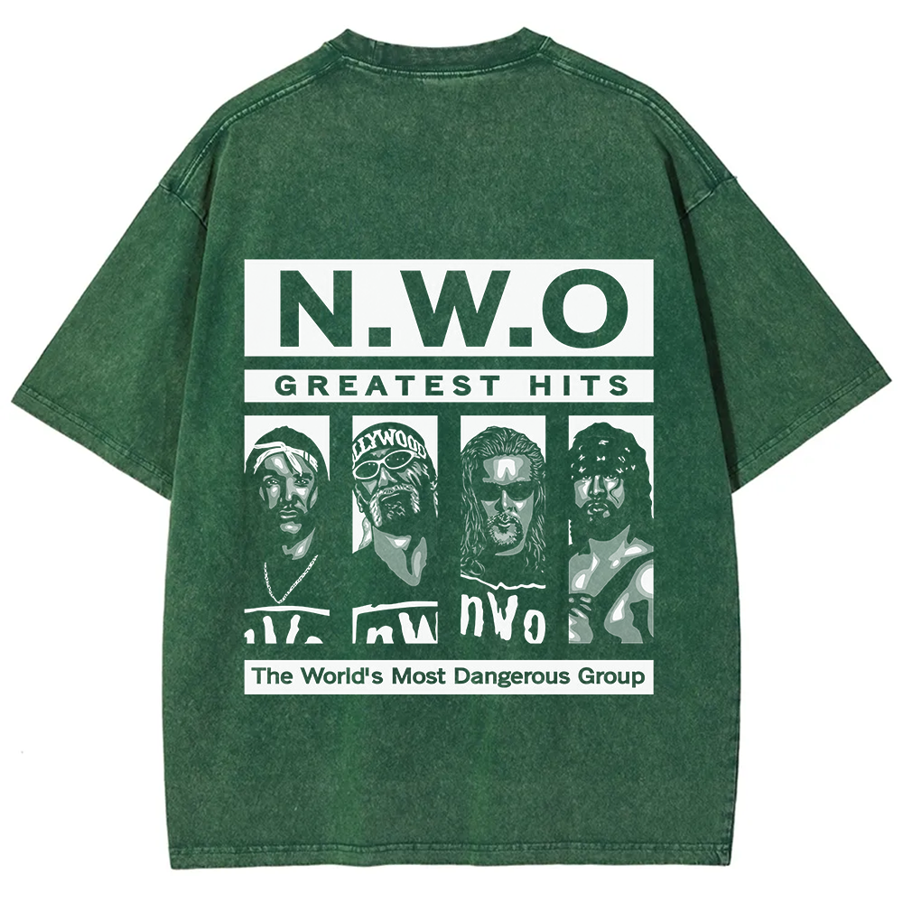 WCW NWO - Classic New World Order Washed t-Shirt