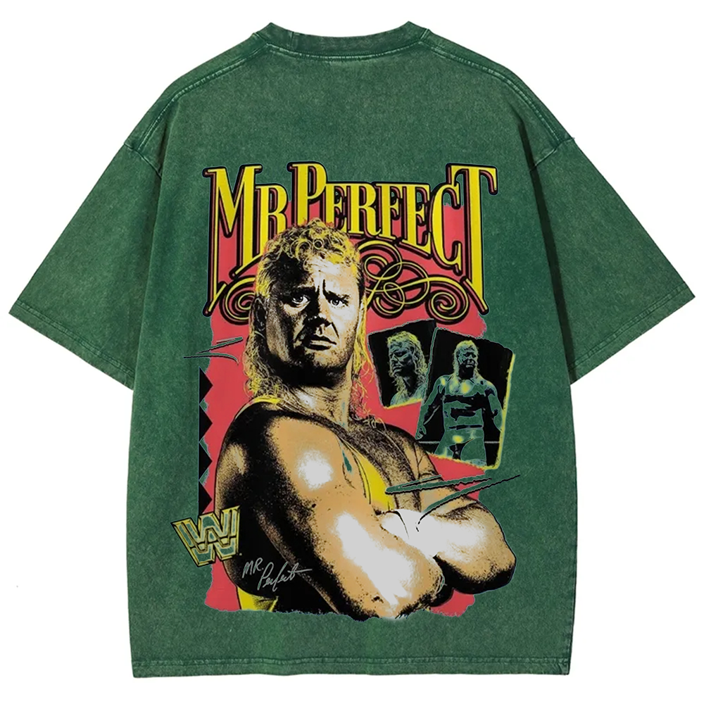 WWE Mr. Perfect Wrestling Casual Printed t-Shirt