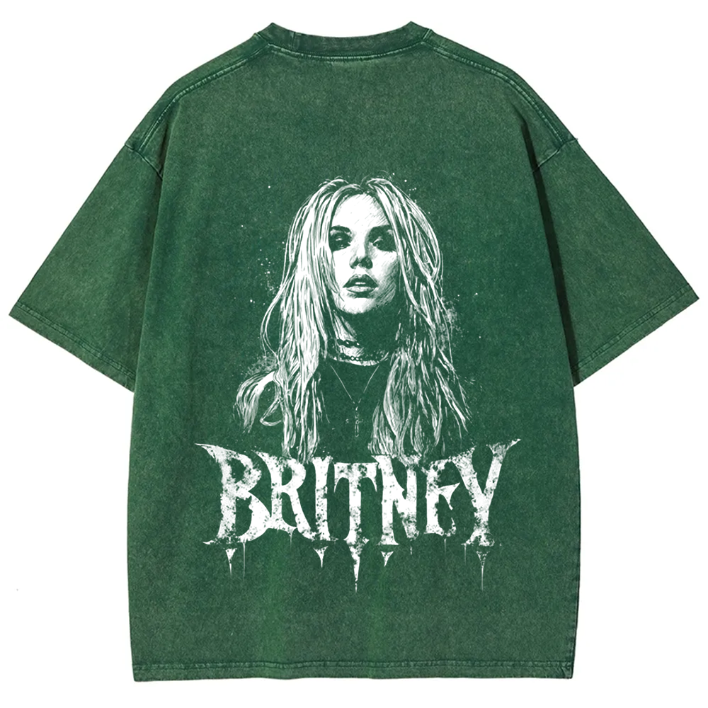 Unisex Vintage Washed   Britney Singer t-Shirt