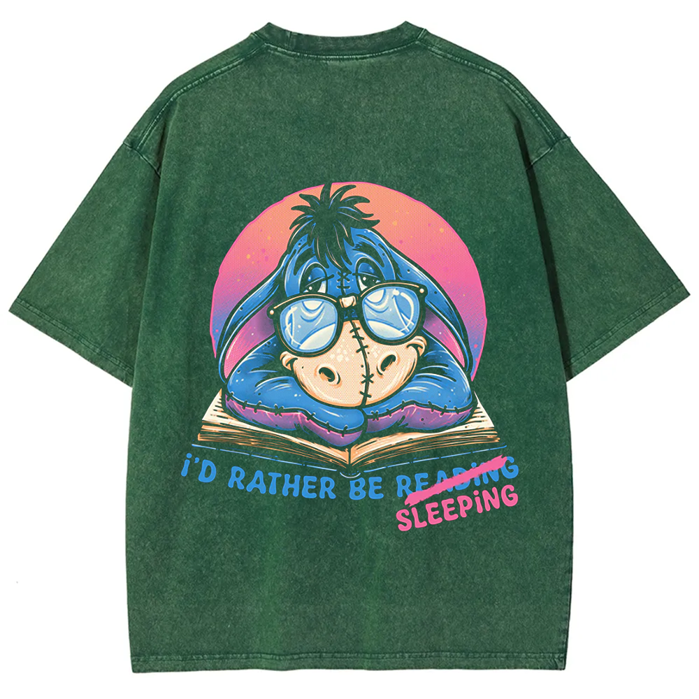Unisex Vintage Washed Rather Be Sleeping  t-Shirt