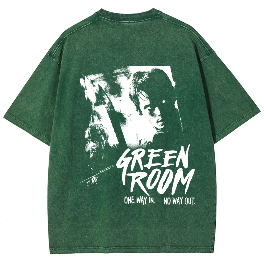 Unisex Vintage Washed  Green room horror movie 2015 t-Shirt