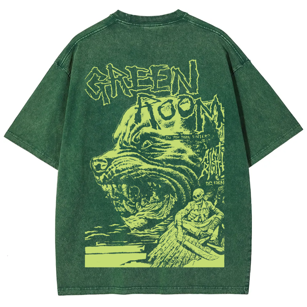Unisex Vintage Washed  Green room horror movie 2015 t-Shirt