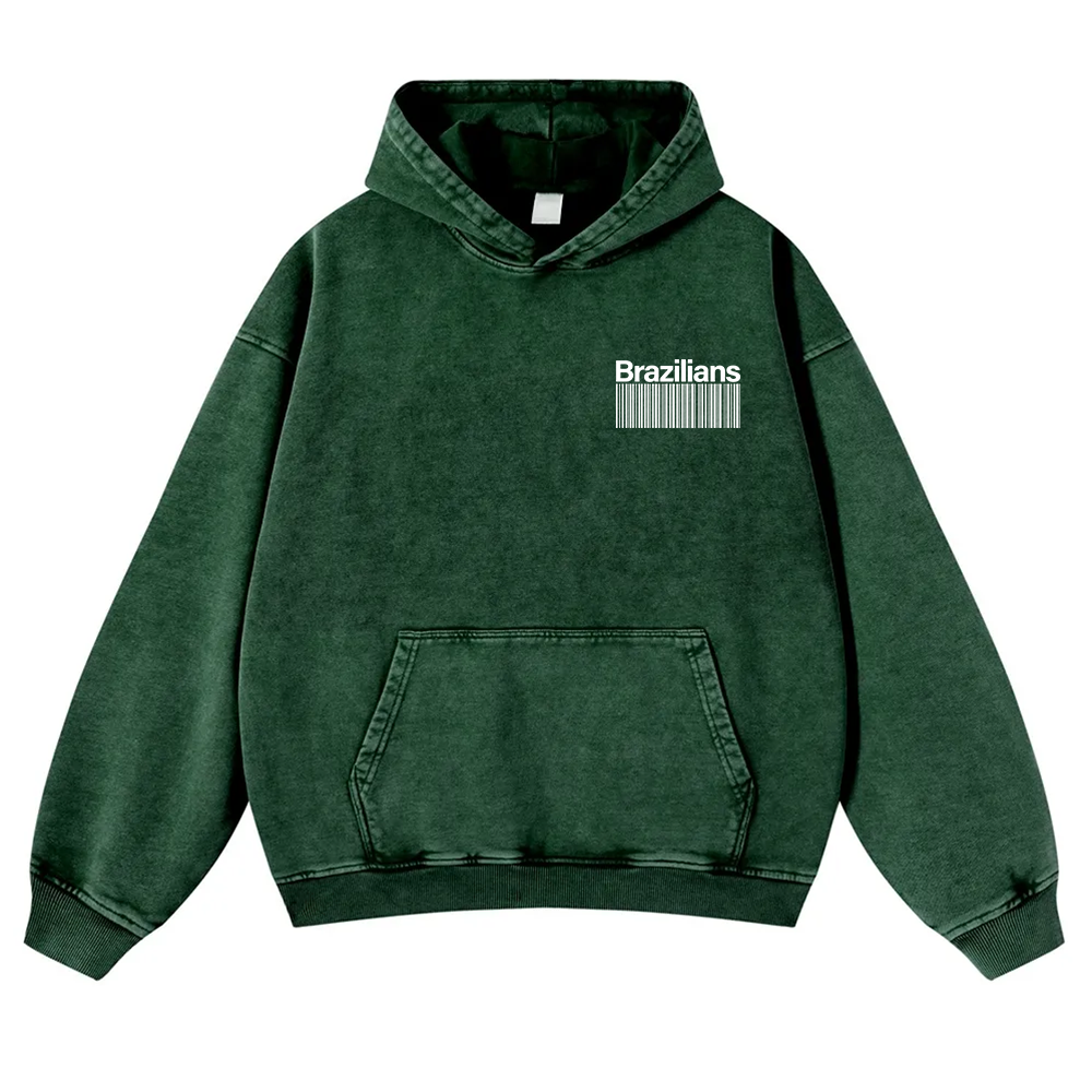 Brazilians Unisex Fit  Washed Hoodie wearishow