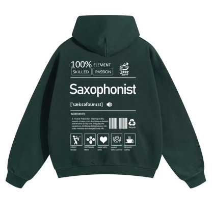 Saxophonist Unisex  Hoodie wearishow