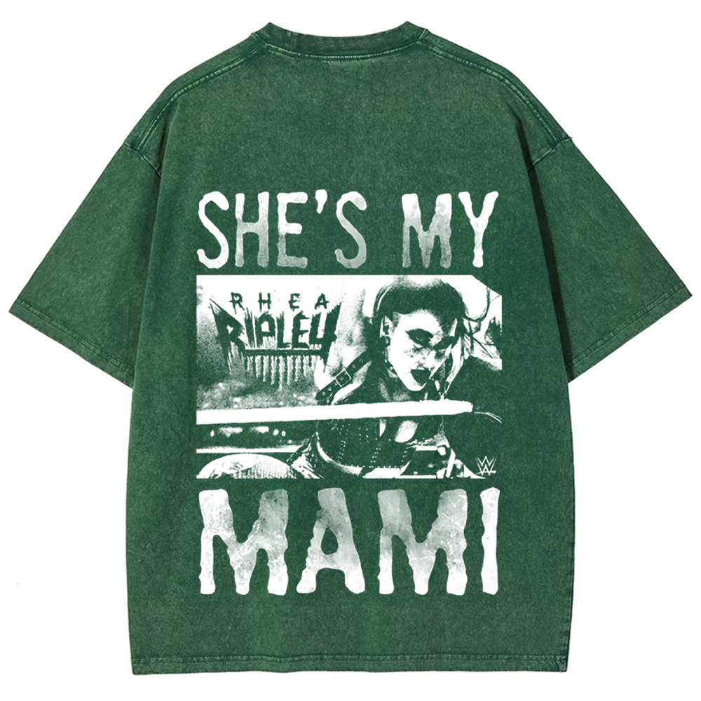 Unisex Vintage WWE Rhea Ripley "she is my mami " t-Shirt