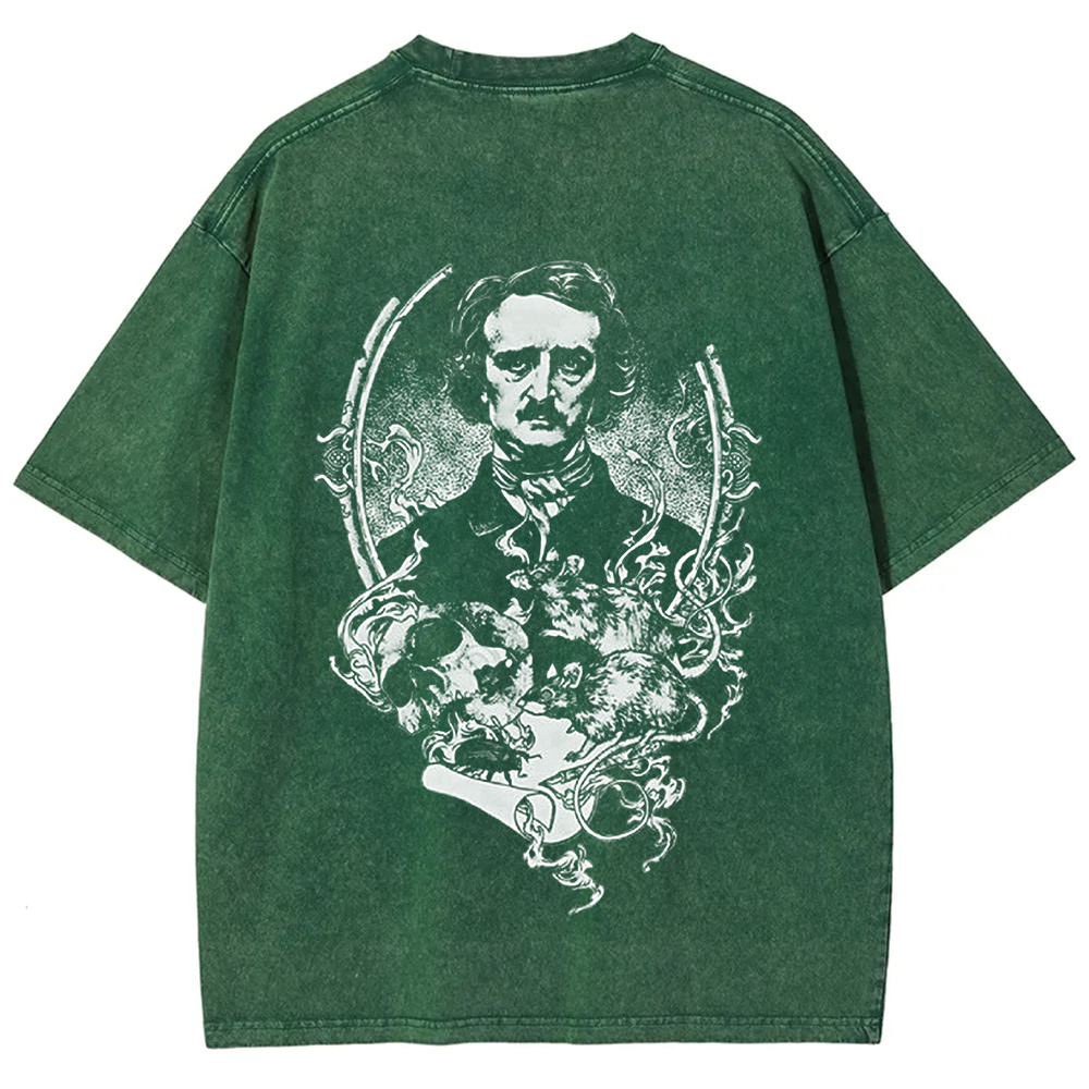 Unisex Vintage Funny Edgar Allan Poe Horror Writer t-Shirt