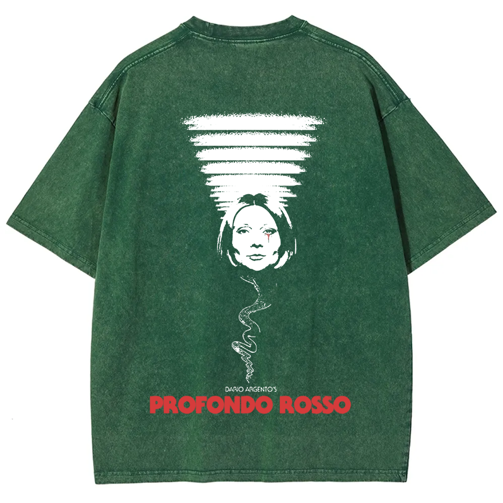 Unisex Vintage Deep Red Horror Movie t-Shirt