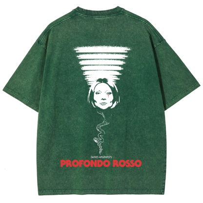 Unisex Vintage Deep Red Horror Movie t-Shirt