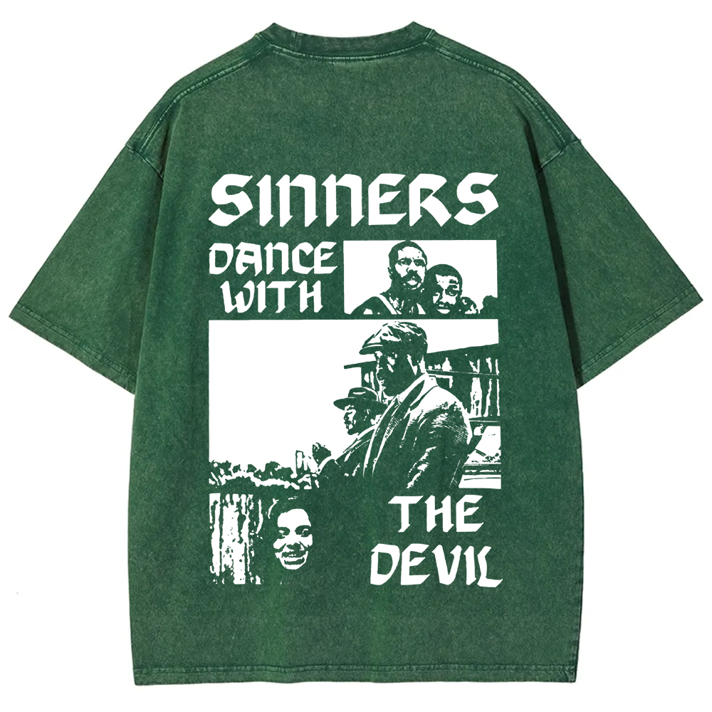 Unisex Vintage  Sinners Horror Movie t-Shirt