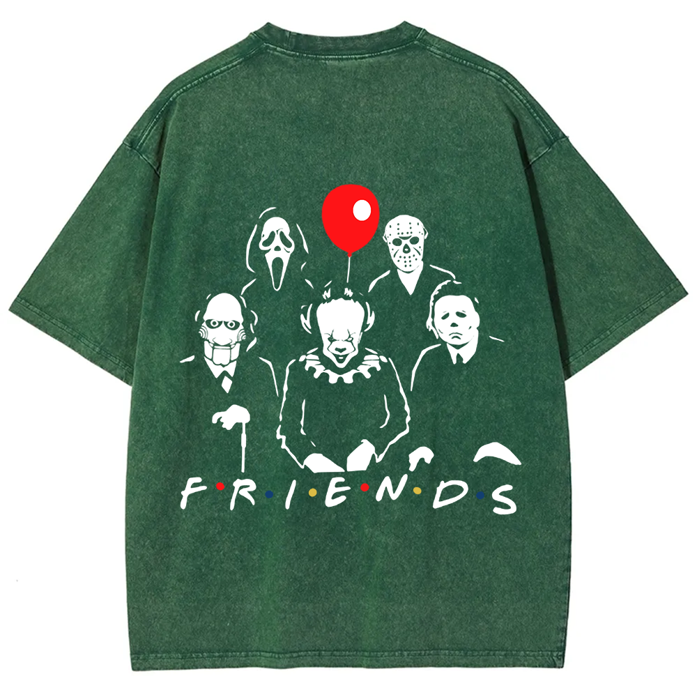 Unisex Vintage Friends Halloween SVG Horror Movie t-Shirt