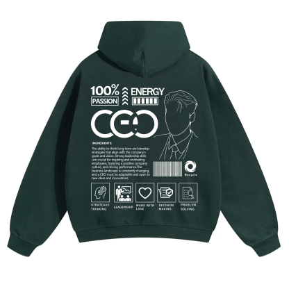 CEO Unisex Casual Print Hoodie