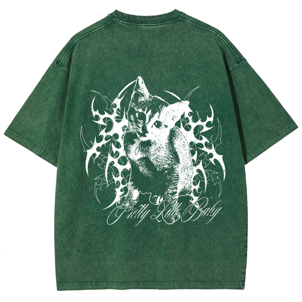 Unisex Vintage Pretty Little Cat t-Shirt