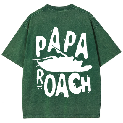 Unisex Vintage Papa Roach Rock Band t-Shirt