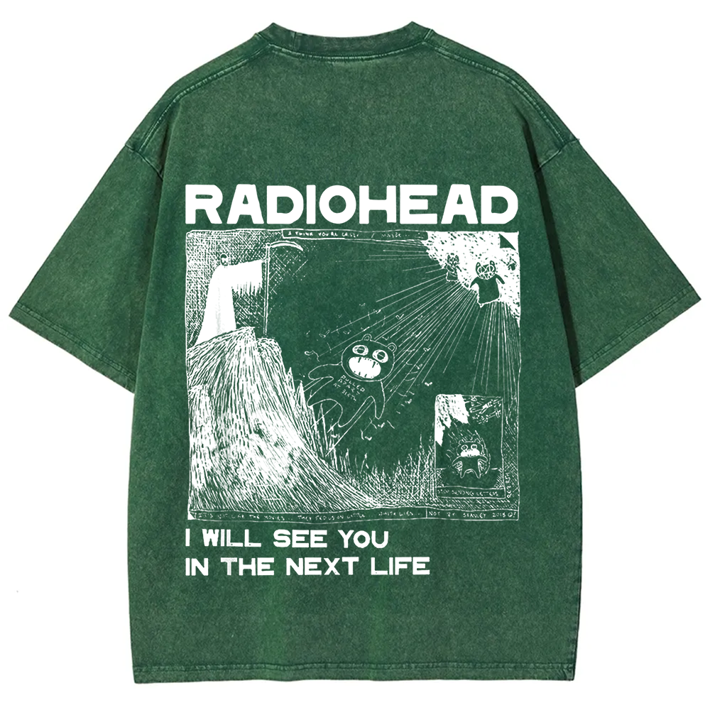Unisex Vintage  Radiohead Band t-Shirt