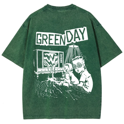 Unisex Vintage Green Day Band t-Shirt