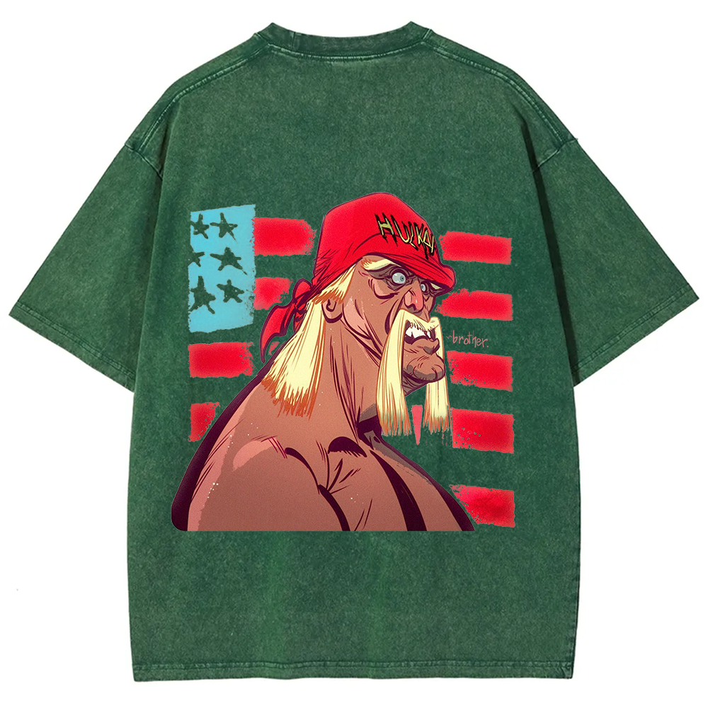 Unisex Vintage  Wrestling WWE Hulk Hogan Real American t-Shirt
