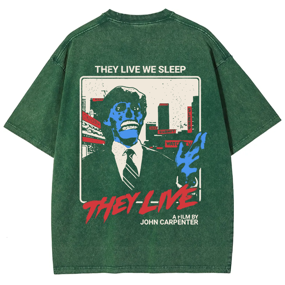 Unisex Vintage They Live horror movie  t-Shirt
