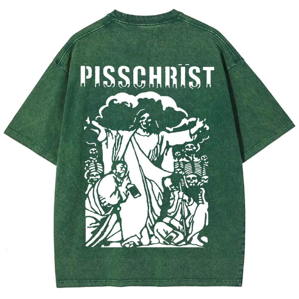 Unisex Vintage Pisschrist Band t-Shirt