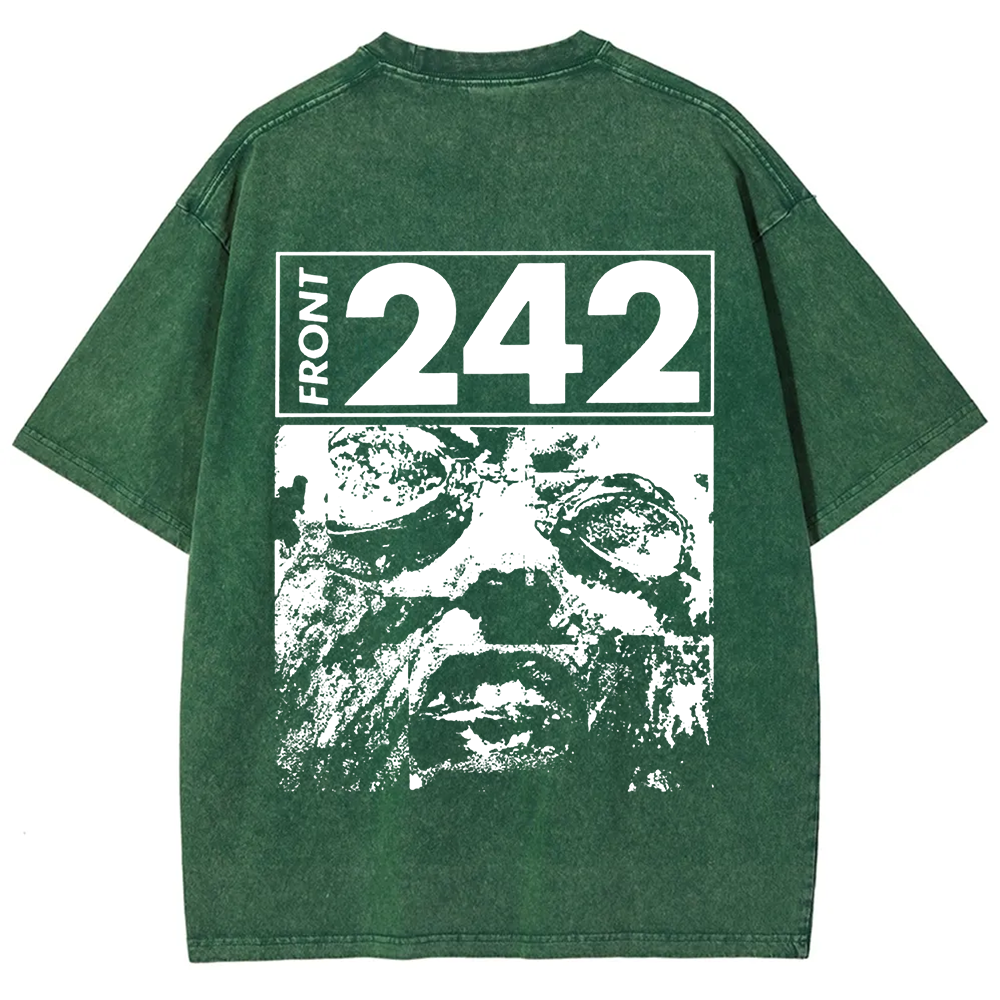 Unisex Vintage  Front 242 Rock Band  t-Shirt
