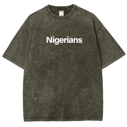 Nigerians Unisex Fit  Washed T-Shirt