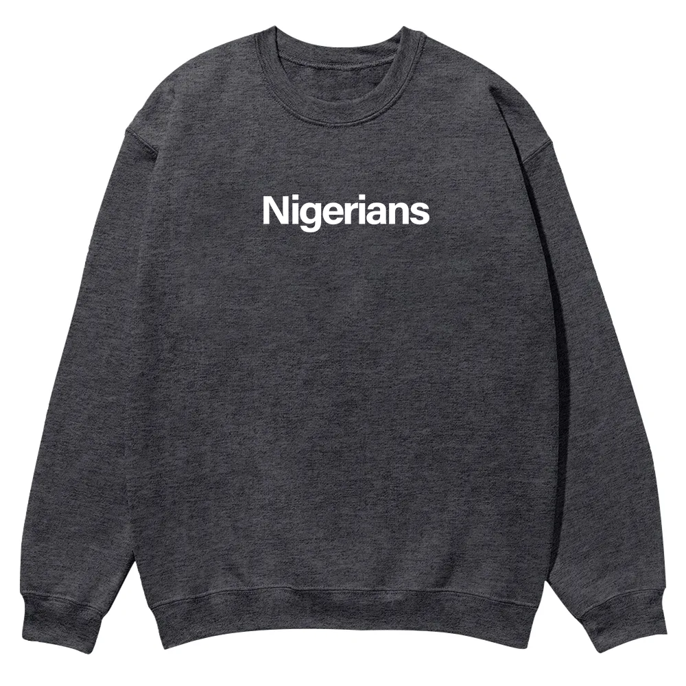 Nigerians Unisex Fit  Casual Crewneck Sweatshirt wearishow