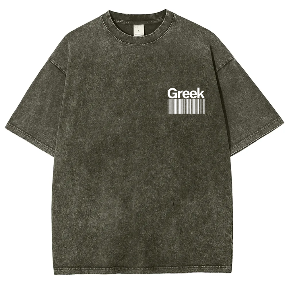 Greek Unisex Fit  Washed T-Shirt