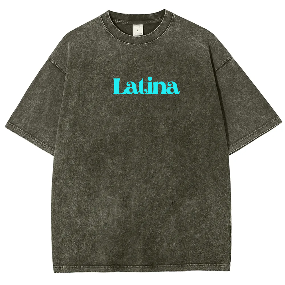 Latina Unisex Fit  Washed T-Shirt