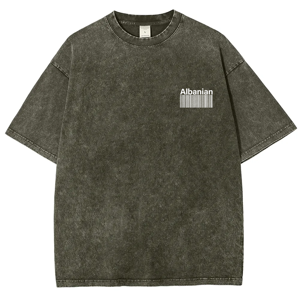 Albanian Unisex Fit  Washed T-Shirt