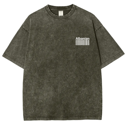 Albanian Unisex Fit  Washed T-Shirt