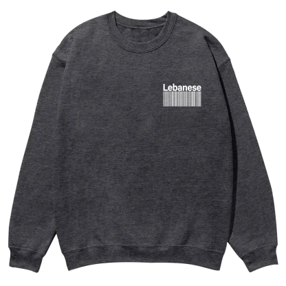 Lebanese Unisex Fit  Casual Crewneck Sweatshirt wearishow