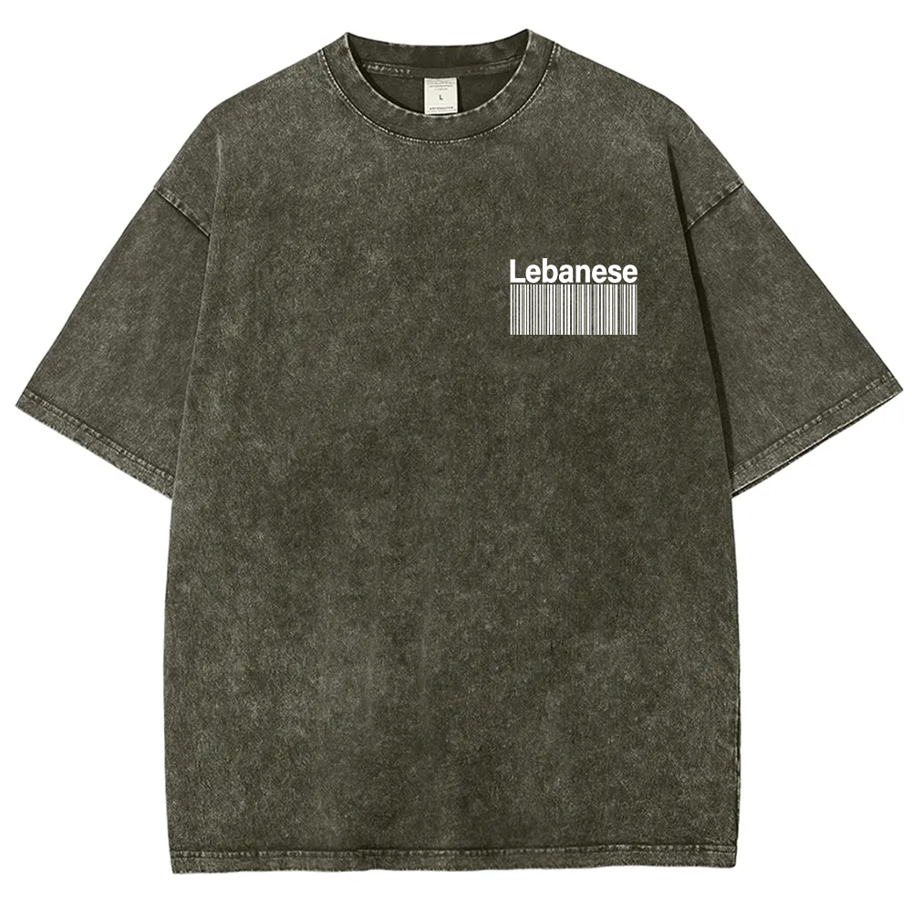Lebanese Unisex Fit  Washed T-Shirt