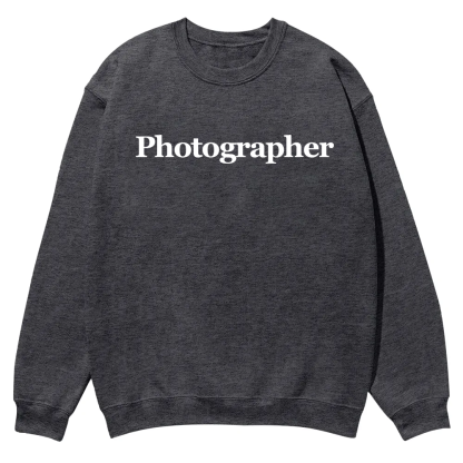 Photographer Casual Crewneck Sweatshirt wearishow