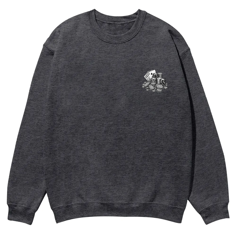 Professional Gambler Casual Crewneck Sweatshirt wearishow