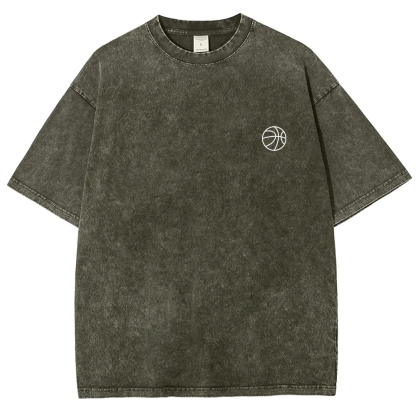 Basketball Player Unisex Fit Washed T-Shirt