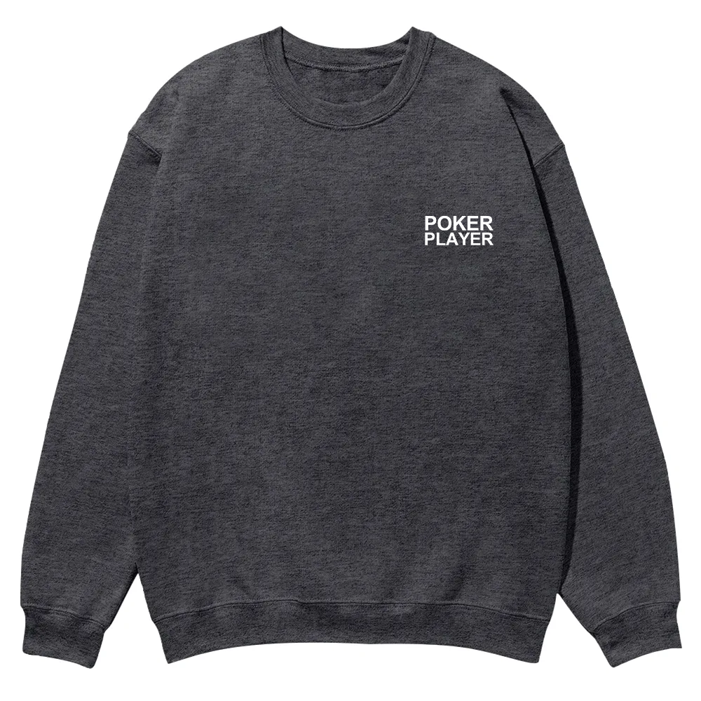 Poker Player Casual Crewneck Sweatshirt wearishow