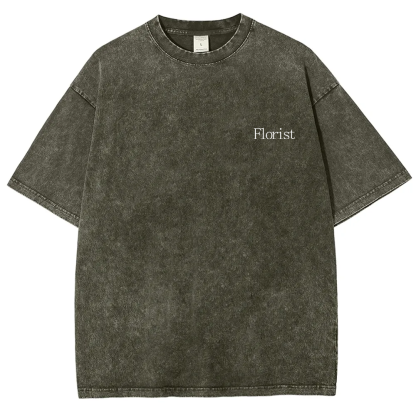 Florist Unisex Fit Washed T-Shirt