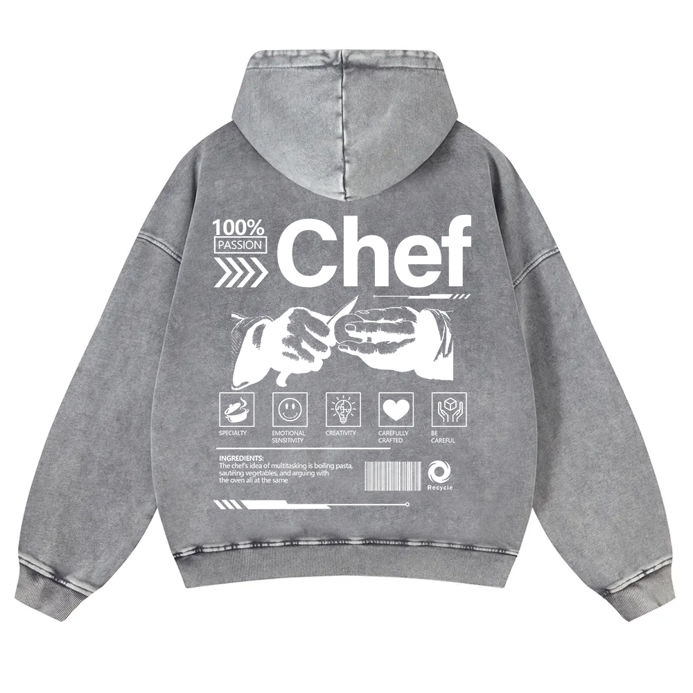 Chef Washed Hoodie wearishow