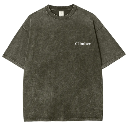 Climber Unisex Fit Washed T-Shirt
