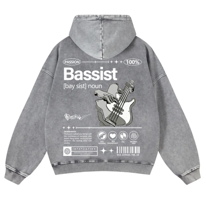 Bassist Washed Hoodie wearishow