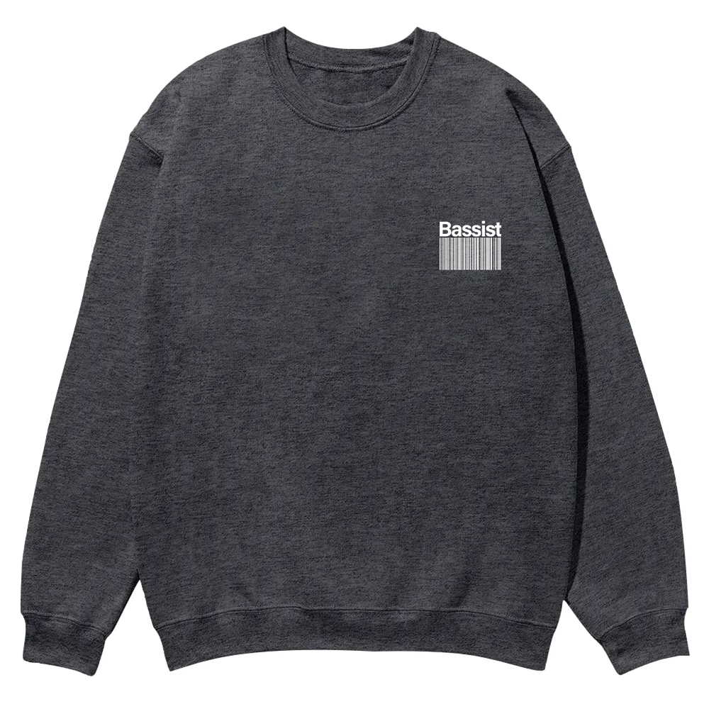 Bassist Casual Crewneck Sweatshirt wearishow
