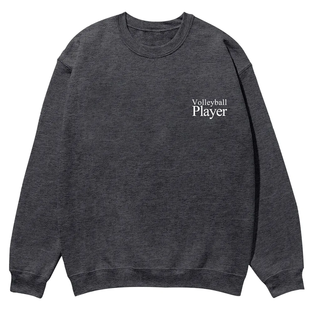 Volleyball Player Casual Crewneck Sweatshirt wearishow